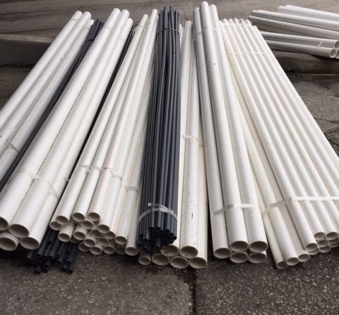 PVC tubes 20 feet 1 inch